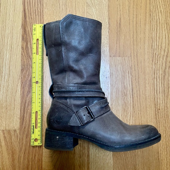 TIMBERLAND Grey Leather Women's Boots 7 - Picture 7 of 7
